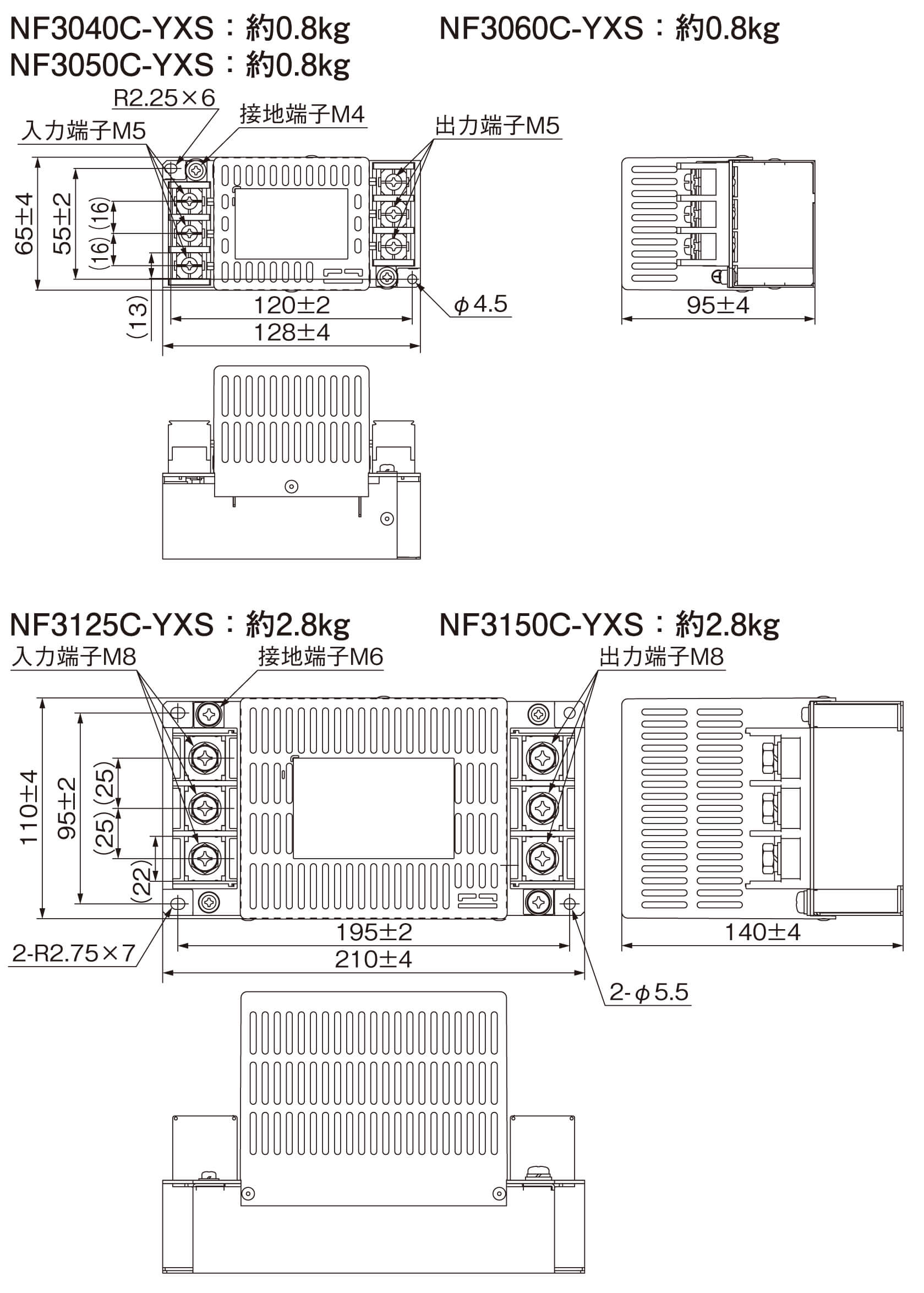 NF3000C-YXS外形図