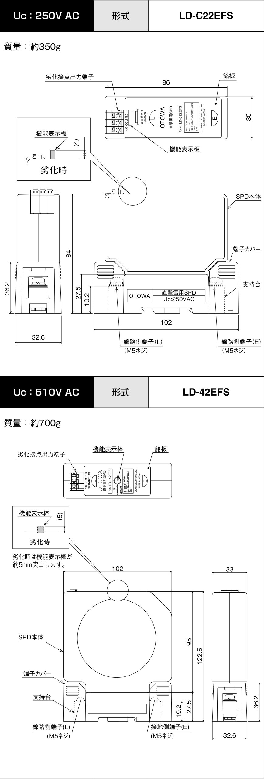 LD-C22EFS , LD-C25EFSP , LD-42EFS , LD-45EFSP